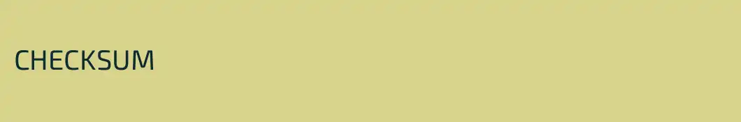 CHECKSUM