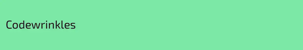 Codewrinkles