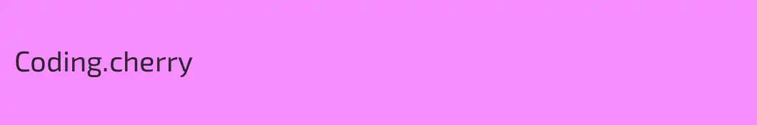 Coding.cherry