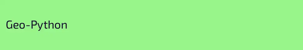Geo-Python