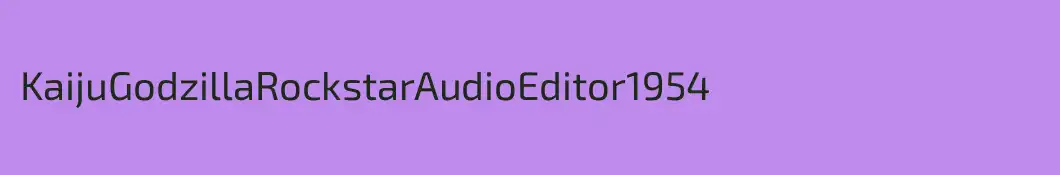 KaijuGodzillaRockstarAudioEditor1954