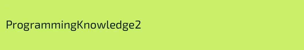 ProgrammingKnowledge2