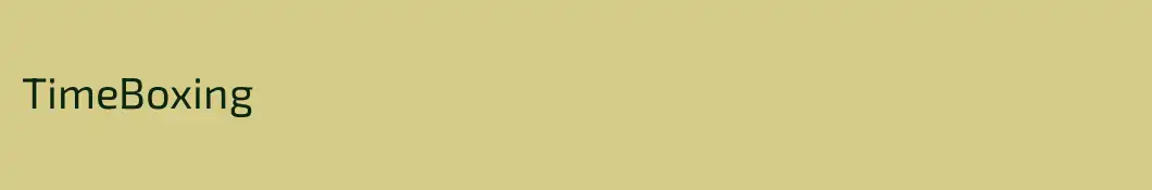 TimeBoxing