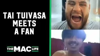 Tai Tuivasa meets a fan: 