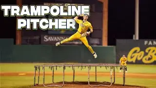 Pitching an Entire At-Bat on a Trampoline | The Savannah Bananas
