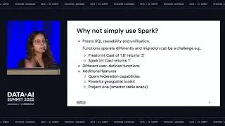 Presto On Spark: A Unified SQL Experience - Databricks Data+AI Summit 2022