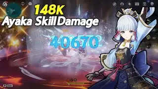 148k with Ayaka skill | Genshin Impact | Genshin Impact Telugu