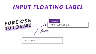 Input Floating Label | HTML & CSS  Tutorial