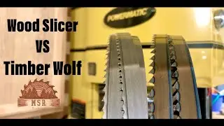 Bandsaw Resaw Blade Comparison:  Timber Wolf Bi-Metal vs Highland Woodworking 