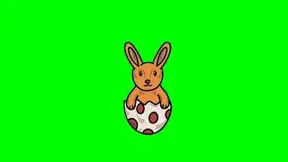 rabbit in the egg green screen effect