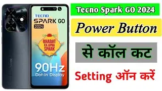 How To Press Power Button to end call in Tecno spark go 2024/Tecno spark go power button to end call