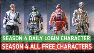 *FREE* SEASON 4 CONFIRMED DAILY LOGIN CHARACTER CODM 2022 | SEASON 4 ALL FREE CHARACTERS CODM 2022
