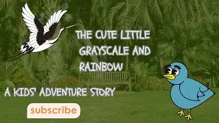 The Cute Little Grayscale and Rainbow - A Kids' Adventure Story