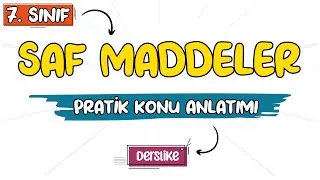 Saf Maddeler - Elementler ve Bileşikler | 7. Sınıf