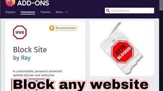 How to Block Any website in any Browser | Block website | Manage Website to give access or not