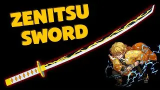 How to Make a Demon Slayer Agatsuma Zenitsu Sword || Paper Ninja Katana