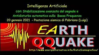 Intelligenza Artificiale con Stabilizzazione Automatica del Segnale Sismico