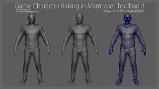 Game Character Baking in Marmoset Toolbag 3