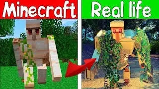 Realistic lava vs golem - realistic minecraft