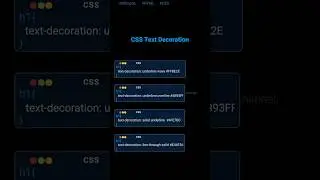 CSS Tips and Tricks: Text Decoration 