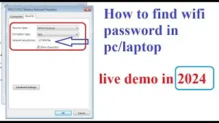 How to find wifi password in laptops or desktops