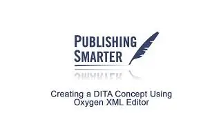 Creating a Concept Using Oxygen XML Editor