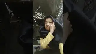 tutorial memakai cadar dari kerudung segi empat 😊 maaf ya kalau jelek