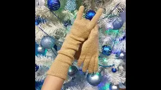 Вязание удлиненных перчаток  - How to knit gloves