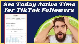 How to know when your followers are active on tiktok today l Tiktok today analytics not showing
