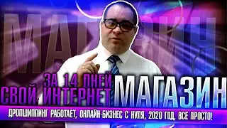 Дропшиппинг работает! Свой интернет-магазин за 14 дней. Онлайн-бизнес с нуля! 2020 год. Все просто!