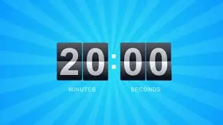 20 minutes timer flip clock with alarm sound