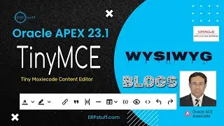 TinyMCE - Oracle APEX 23.1 New Feature