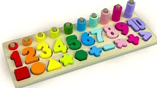Best Learning Numbers, Shapes & Counting 1 - 10 | Preschool Toddler Learning Toy Video