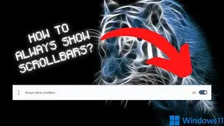 Windows 11: How To Always SHOW SCROLLBARS?