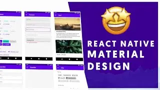 React Native + Material Design UI 😎