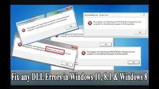 How to Fix All .DLL file Missing Error in Windows PC