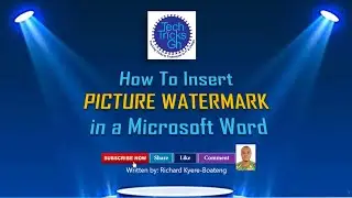 How to Insert Picture Watermark in Microsoft Word