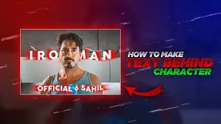 How To Make Text Behind Character | How To Make Text Behind Object | Text Behind Person