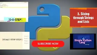 SLICING STRINGS AND LISTS IN PYTHON||START:STOP:STEP||ENUMERATE FUNCTION