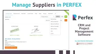 How to Manage Suppliers in your Business with PERFEX CRM 👌the Purchase Module