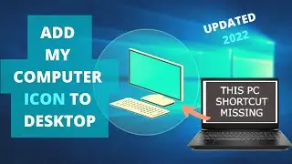 ICON MY COMPUTER | How to add This PC (My Computer) icon to desktop on Windows 10/11 - Tutorial