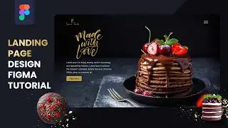 UI/UX Design for Pump Cake's Landing Page Using Figma | UI Design | Figma | speed UI