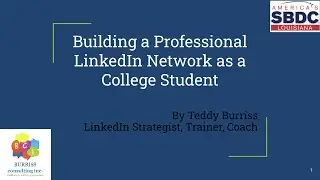 SELU Building a Professional LinkedIn Networking Webinar -  03/23/23