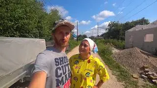 Горячая пора в деревне. Стройка, заготовки, животные, огород.