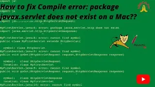 How to fix package javax.servlet does not exist in Tomcat 10.