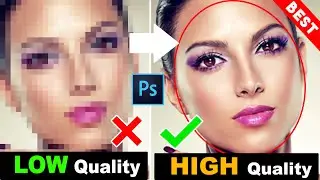 1 Click How to depixelate images and convert into High-Quality photos || Upscale and Enhance images