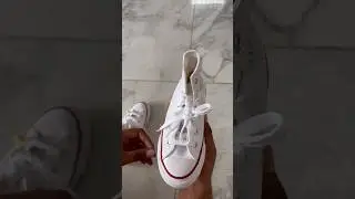 Unboxing Converse Chuck Taylor | All Star high top Sneakers 👟 white #shorts #converse #sneakers