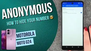 moto g24 hide number