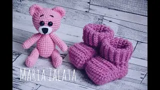 Мастер класс - вязаные пинетки крючком