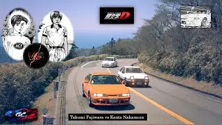 INITIAL D (頭文字D) Kenta Nakamura (S14) vs Takumi Fujiwara (AE86) | GRAN TURISMO 7